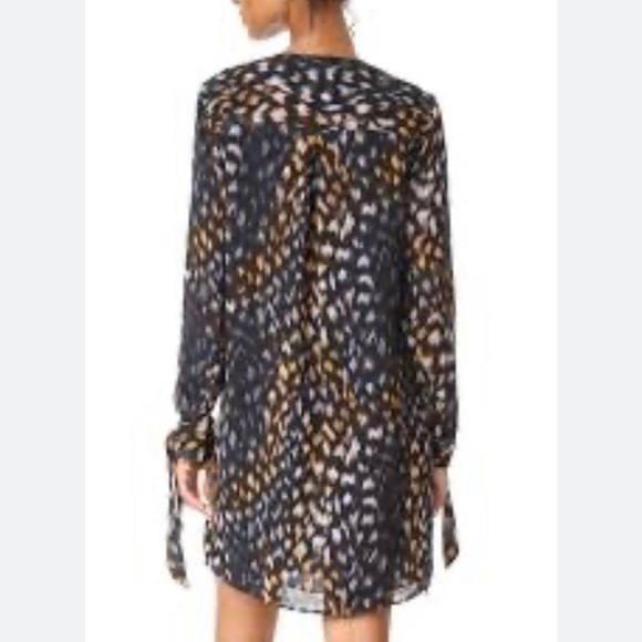 Equipment True Black Multi Geometric Bree silk Dress size extra small‎ - Picture 2 of 12